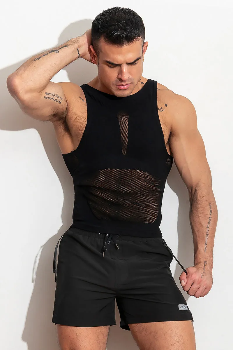 air(lace) Top Sleeveless /Black - Image 5