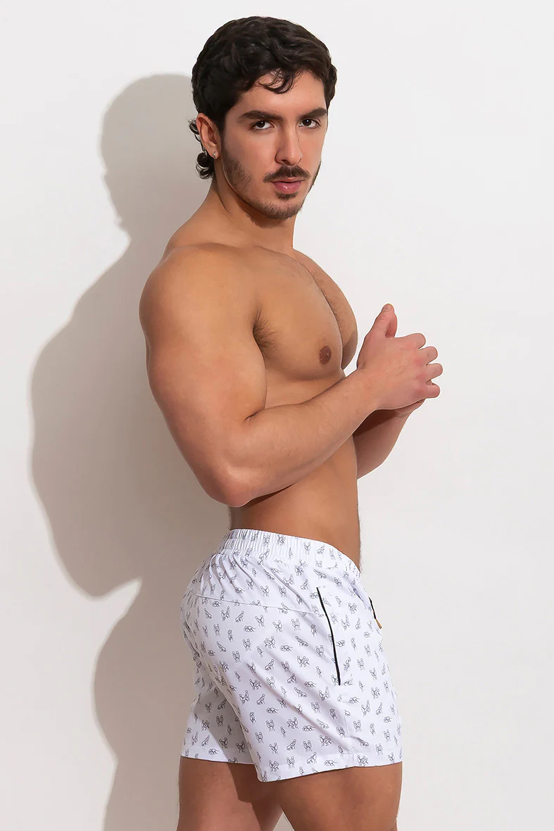 DUDEL Swim Shorts /White - Image 6