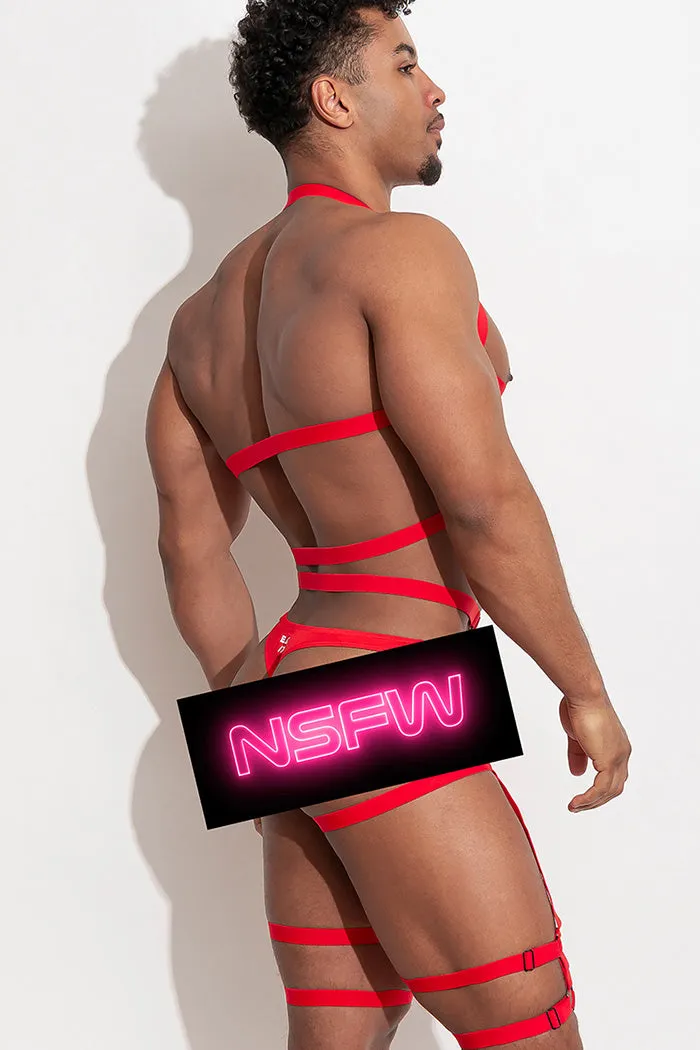 GUILTY Full Body Harness /Red - Image 2