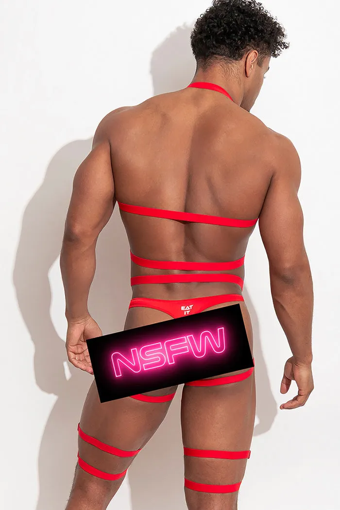 GUILTY Full Body Harness /Red - Image 5
