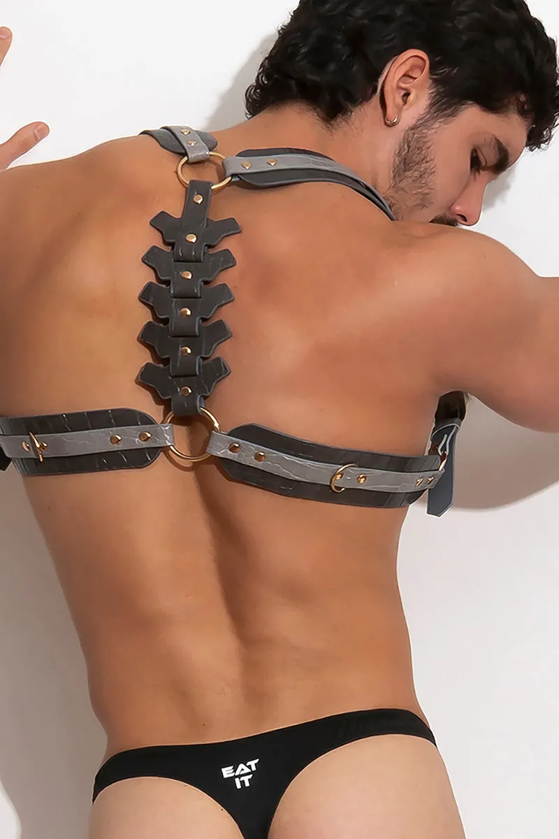 PLEASURE Spine Harness vᴸᵀᴴᴿ /Taupe